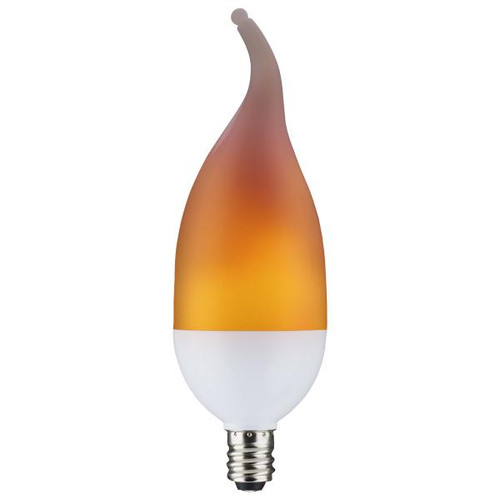 Satco Lighting SAT-S29807 2 Watt LED Flame Bulb - B11 - Candelabra base - 120 Volt