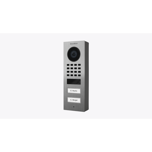 DoorBird 423866768 D1102V Surface Mount IP Video Intercom with 1080p HDTV Camera and 4D Motion Sensor