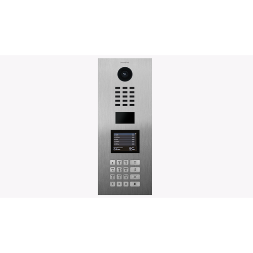 DoorBird 423870840 D21DKV IP Video Door Station with RFID Reader and Keypad, Stainless Steel V2A Brushed