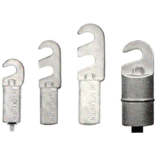 Blackburn LAC30 AL SLOTTED COMP TERM 3/0 BLK 1SLOT