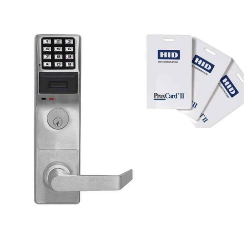 Alarm Lock ETPDL Series Electronic Exit Trim with Proximity Reader and Keypad - 2000 Users, Weatherproof