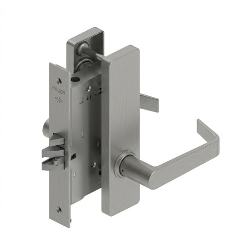 Hager 3880 - 3800 Series Grade 1 Storeroom Mortise Lock Lever , Non-keyed, 2-3/4" Backset