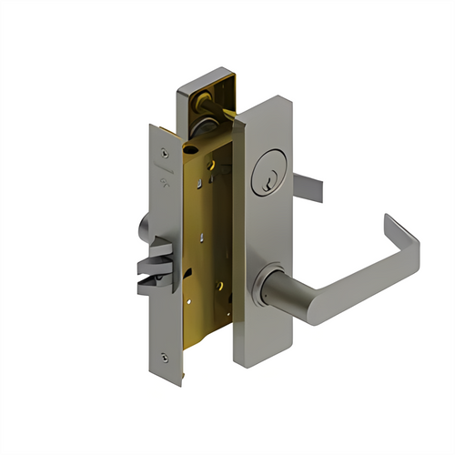 Hager 3882E 3800 Series Grade 1 Institution Mortise Lock with Escutcheon and 2-3/4" Backset