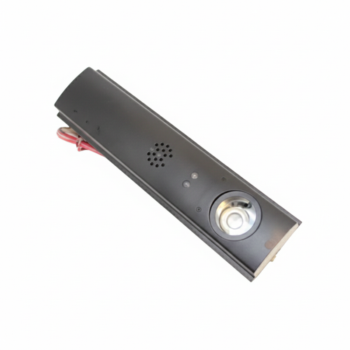 Detex V40xEE delayed egress exit device, 15-second delay, 100 dB alarm, surface-mounted electronic module shown