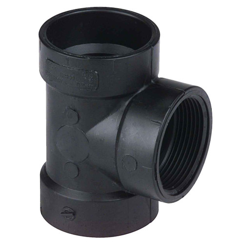 Nibco 5811-14-V Test Tee H x H x FIPT - ABS DWV