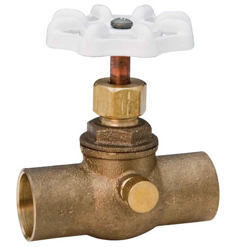 Nibco 726-LF Stop and Waste Valve - Lead-Free*, Straight, Cup x Cup