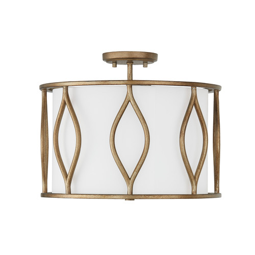 Capital Lighting CAP-252531 Cohen Transitional 3-Light Semi-Flush