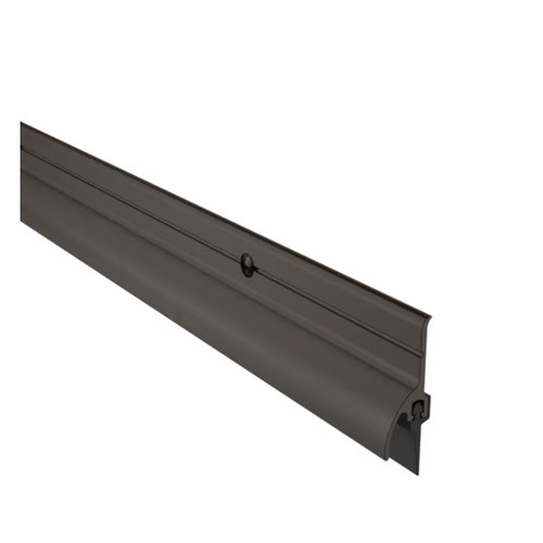 Pemko 3452 Series Aluminum Door Sweep with Rain Drip 72"; Dark Bronze Weather Seal
