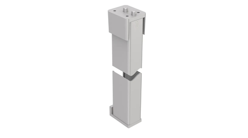 Sargent 12-HC980 - Removable Fire Rated Mullion, Steel, Hurricane Code, Gray Prime Coat Finish