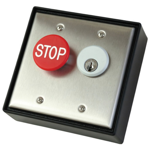 Camden CI-3502 Industrial Key Switch with Mushroom Pushbutton