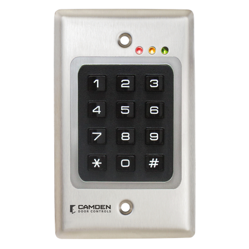 Camden CM-120 Flush Mount Wired and Wireless Keypads, 999 Users