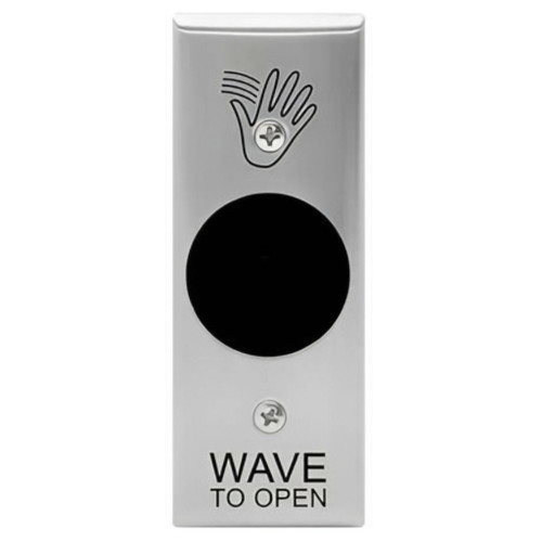 Camden SureWave CM-336 Series Wireless, Built-In 915MHZ/41 Hand Icon/'Wave to Open' Text Faceplate Touchless Switch