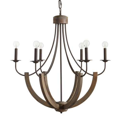 Capital Lighting CAP-429161 Tybee Urban / Industrial 6-Light Chandelier