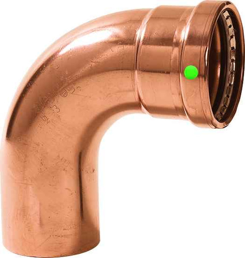 Viega 20643 ProPress 90° street elbow Smart Connect technology Copper, 3'' x 3''