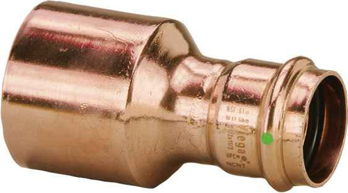 Viega 20778 ProPress reducer Smart Connect technology Copper, 4'' x 2-1/2'' Viega 20778 ProPress reducer Smart Connect technology Copper, 4'' x 2-1/2''