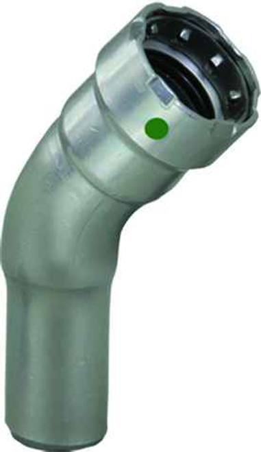 Viega 26100 MegaPress 45° street elbow Smart Connect technology Carbon steel, 1/2'' x 1/2''