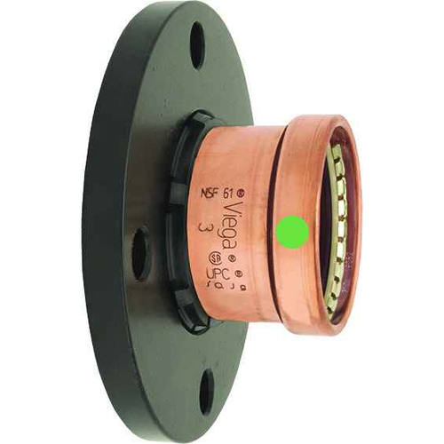 Viega 20858 ProPress adapter flange 2 - pc Smart Connect technology Copper, 3'' - 4