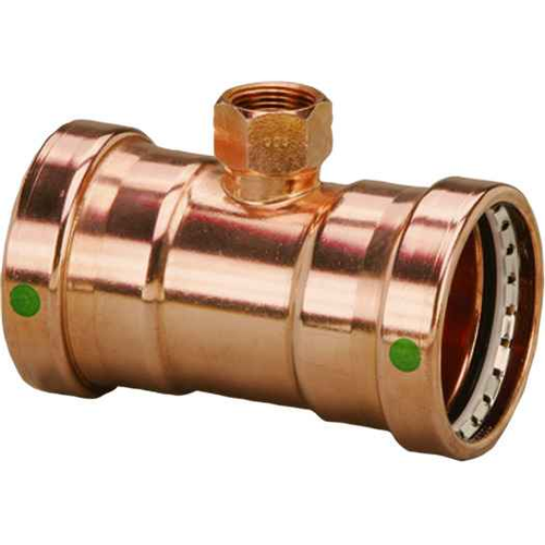 Viega 20868 ProPress tee Smart Connect technology Copper, 4'' x 4'' x 2''