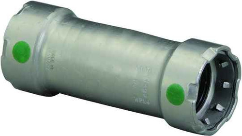Viega 25090 MegaPress extended coupling No stop Smart Connect technology Carbon steel, 1-1/2'' x 1-1/2''