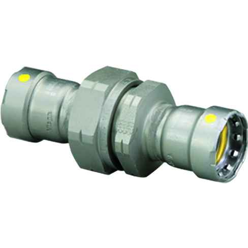 Viega 25716 MegaPressG union Smart Connect technology Carbon steel, 1-1/4'' x 1-1/4''