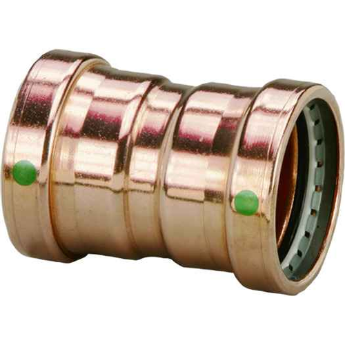 Viega 20728 ProPress coupling With stop Smart Connect technology Copper, 2-1/2'' x 2-1/2''