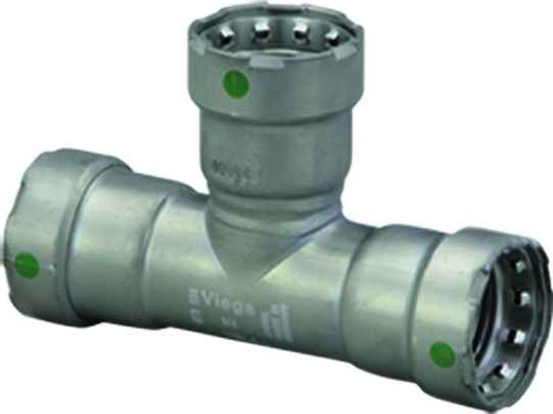 Viega 25300 MegaPress tee Smart Connect technology Carbon steel, 1/2'' x 1/2'' x 1/2'' Viega 25300 MegaPress tee Smart Connect technology Carbon steel, 1/2'' x 1/2'' x 1/2''