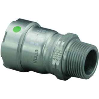 Viega 25100 MegaPress adapter Smart Connect technology Carbon steel, 1/2'' x 1/2''