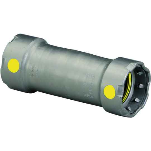 Viega 25071 MegaPressG extended coupling No stop Smart Connect technology Carbon steel, 1/2'' x 1/2''