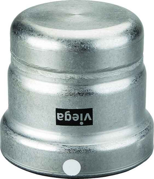 Viega 26770 MegaPress cap Smart Connect technology Carbon steel, 4''