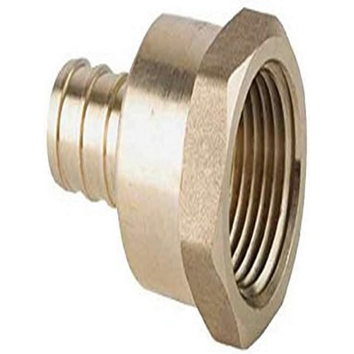 Viega 46355 PureFlow Crimp adapter Zero Lead Brass, 1'' x 1''