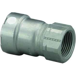 Viega 84775 MegaPress adapter Smart Connect technology Carbon steel, 1-1/4'' x 1''