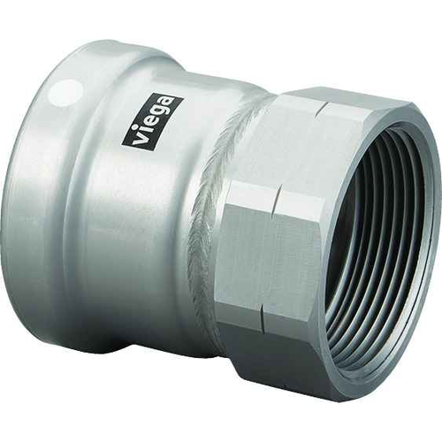 Viega 26660 MegaPress adapter Smart Connect technology Carbon steel, 3'' x 3''