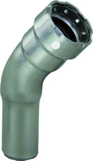 Viega 84930 MegaPress 45° street elbow Smart Connect technology Carbon steel, 2'' x 2''