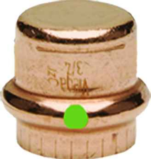 Viega 77722 ProPress cap Smart Connect technology Copper, 1''