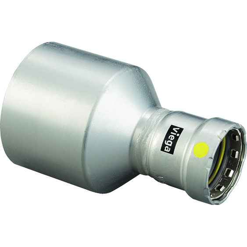 Viega 28800 MegaPressG reducer Smart Connect technology Carbon steel, 2-1/2'' x 1"