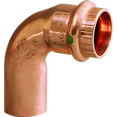 Viega 77347 ProPress 90° street elbow Smart Connect technology Copper, 1/2'' x 1/2''