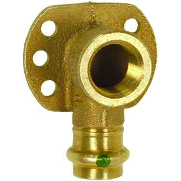 Viega 79190 ProPress 90° drop ear elbow Smart Connect technology Zero Lead Bronze, 1/2'' x 1/2''