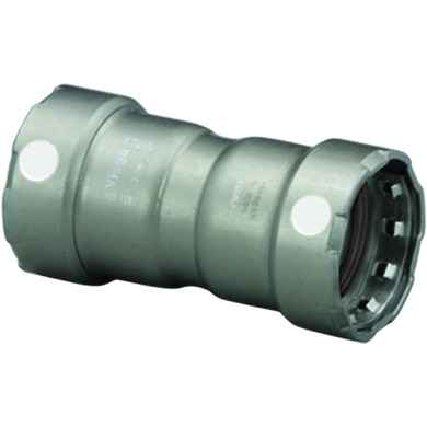 Viega 84215 MegaPress coupling With stop Smart Connect technology Carbon steel, 1/2'' x 1/2''