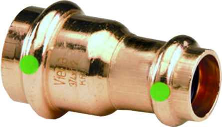 Viega 78162 ProPress reducer Smart Connect technology Copper, 1-1/2'' x 1-1/4''