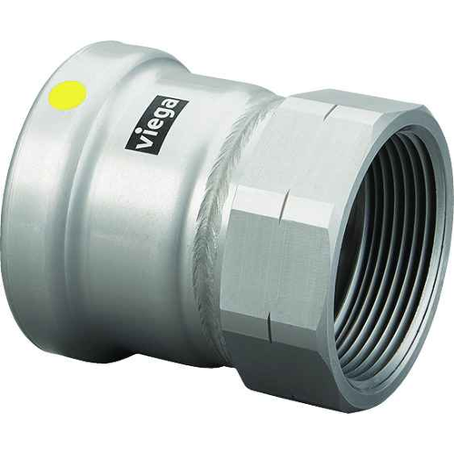 Viega 28765 MegaPressG adapter Smart Connect technology Carbon steel, 4'' x 4''