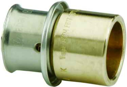 Viega 92021 PureFlow Press adapter Zero Lead Bronze, 1/2'' x 1/2''
