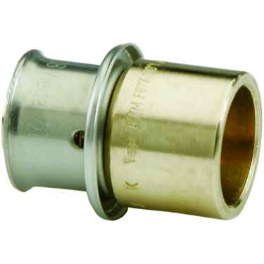 Viega 92021 PureFlow Press adapter Zero Lead Bronze, 1/2'' x 1/2''