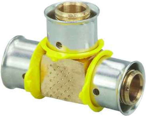 Viega 94020 PureFlow Press tee Zero Lead Bronze, 1/2'' x 1/2'' x 1/2''