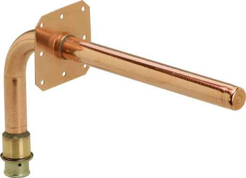 Viega 92321 PureFlow Press 90° stub-out Brazed copper, 1/2'' x 1/2'', 3-1/2'' x 8''