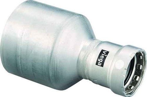 Viega 98340 MegaPress reducer Smart Connect technology, 3'' x 2-1/2''