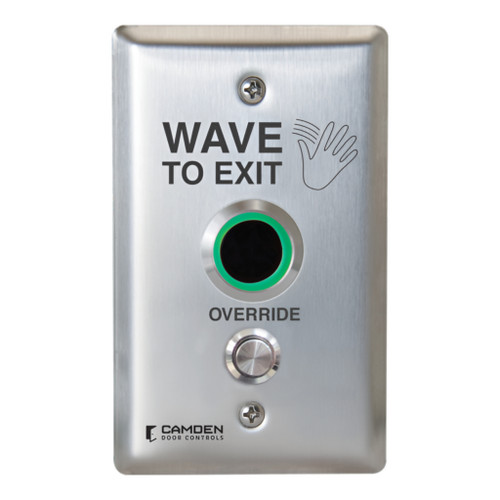 Camden ValueWave CM-221/222 Series/46 'Wave to Exit' Symbol Faceplate Touchless Switch