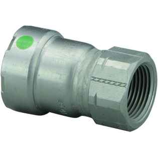 Viega 25145 MegaPress adapter Smart Connect technology Carbon steel, 1-1/4'' x 1-1/4''