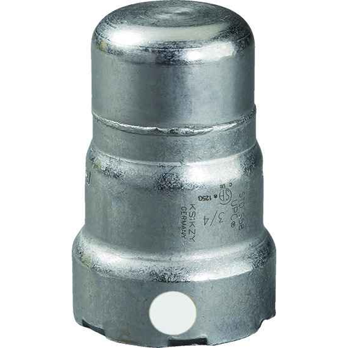 Viega 84125 MegaPress cap Smart Connect technology Carbon steel, 2''