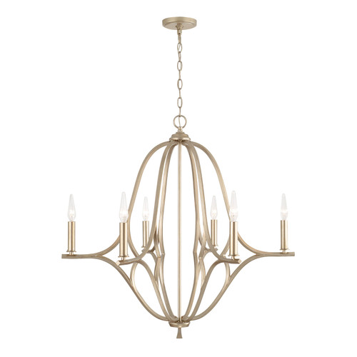 Capital Lighting CAP-450061 Claire Traditional 6-Light Chandelier