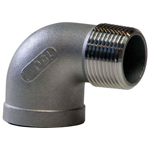 Merit Brass Stainless Steel Cast 150# Fitting, 3/4" 150# 304 SS 90 STREET ELBOW ISO 49
